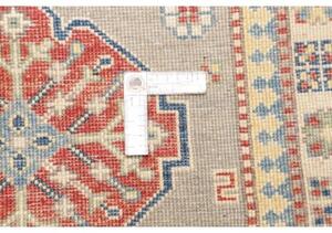 Tappeto Kazak Washed Stilizzato Grigio Rosso Mattone Corsia 80x252 Cm