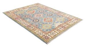 Tappeto Kazak Washed Stilizzato Azzurro Beige 154x200 Cm