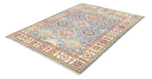 Tappeto Kazak Washed Stilizzato Azzurro Beige 154x200 Cm