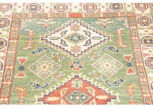 Tappeto Kazak Washed Stilizzato Verde Salvia Avorio 82x125 Cm