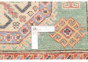Tappeto Kazak Washed Geometrico Verde Acqua Rosso Mattone 116x175 Cm