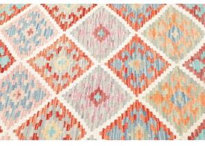 Tappeto Kilim Geometrico Blu Scuro Multicolore 160x241 Cm