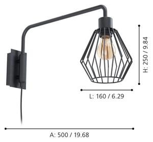 Eglo 99349 - Applique TABILLANO 1xE27/40W/230V