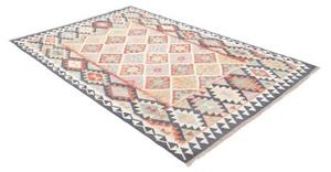 Tappeto Kilim Geometrico Blu Scuro Multicolore 160x241 Cm