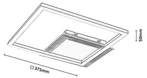 Rabalux 71487 -LED Plafoniera OTTAVIA LED/24W/230V 3000K 37,5x37,5cm dorata