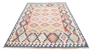 Tappeto Kilim Geometrico Blu Scuro Multicolore 160x241 Cm