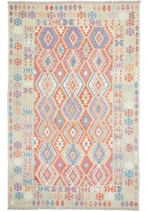 Tappeto Kilim Geometrico Multicolore Beige 196x304 Cm