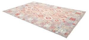 Tappeto Kilim Geometrico Azzurro Rosso 202x304 Cm