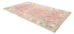 Tappeto Kilim Geometrico Multicolore Beige 196x304 Cm