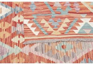Tappeto Kilim Geometrico Ruggine Beige 304x496 Cm