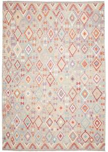 Tappeto Kilim Geometrico Grigio Multicolore 250x362 Cm