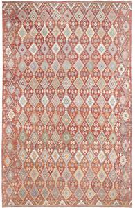 Tappeto Kilim Geometrico Ruggine Beige 304x496 Cm
