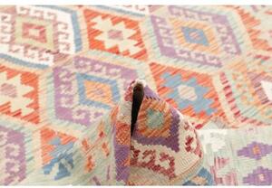 Tappeto Kilim Geometrico Multicolore Beige 196x304 Cm