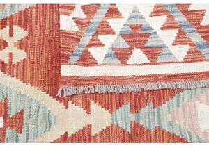 Tappeto Kilim Geometrico Terracotta Multicolore 307x497 Cm