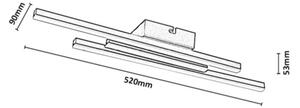 Rabalux 71491 - Plafoniera LED LIRIEN LED/18W/230V 4000K nera