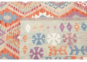 Tappeto Kilim Geometrico Multicolore Beige 196x304 Cm