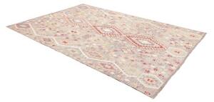Tappeto Kilim Geometrico Grigio Multicolore 203x301 Cm
