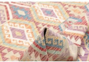 Tappeto Kilim Geometrico Beige Multicolore 180x250 Cm
