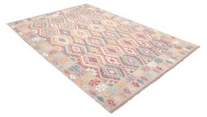 Tappeto Kilim Geometrico Beige Multicolore 180x250 Cm