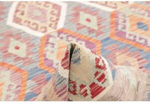 Tappeto Kilim Stilizzato Tortora Blu 180x258 Cm
