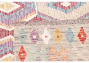 Tappeto Kilim Geometrico Beige Rosso Mattone 177x247 Cm