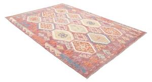 Tappeto Kilim Stilizzato Rosa Antico Multicolore 173x248 Cm