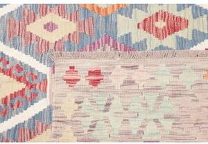Tappeto Kilim Stilizzato Tortora Blu 180x258 Cm