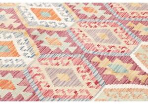 Tappeto Kilim Geometrico Multicolore 178x253 Cm