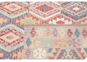 Tappeto Kilim Geometrico Beige Multicolore 180x250 Cm