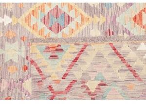 Tappeto Kilim Geometrico Grigio Lavanda Multicolore 173x240 Cm