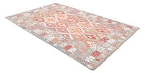 Tappeto Kilim Geometrico Celeste Mattone 171x257 Cm