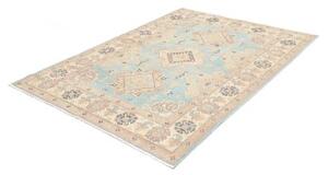 Tappeto Kazak Washed Stilizzato Azzurro Beige 151x204 Cm