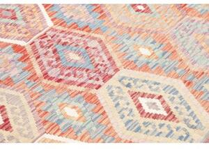 Tappeto Kilim Geometrico Multicolore Grigio 150x198 Cm