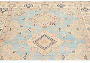 Tappeto Kazak Washed Stilizzato Azzurro Beige 151x204 Cm