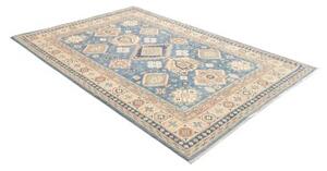 Tappeto Kazak Washed Stilizzato Blu Beige 169x240 Cm