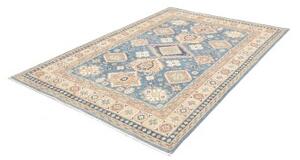 Tappeto Kazak Washed Stilizzato Blu Beige 169x240 Cm