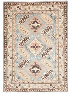 Tappeto Kazak Washed Stilizzato Azzurro Beige 153x214 Cm