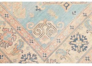 Tappeto Kazak Washed Stilizzato Azzurro Beige 151x204 Cm