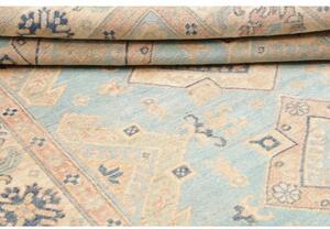 Tappeto Kazak Washed Stilizzato Azzurro Beige 151x204 Cm