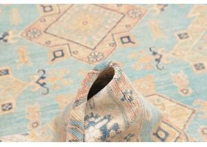 Tappeto Kazak Washed Stilizzato Azzurro Beige 151x204 Cm