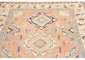 Tappeto Kazak Washed Stilizzato Pesca Blu 151x220 Cm