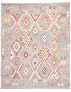 Tappeto Kilim Geometrico Grigio Multicolore 157x191 Cm