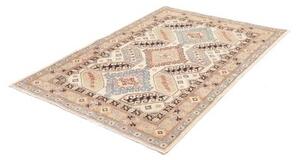 Tappeto Kazak Washed Stilizzato Avorio Azzurro 124x173 Cm