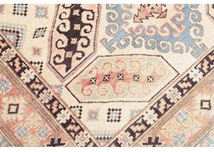 Tappeto Kazak Washed Stilizzato Avorio Azzurro 124x173 Cm
