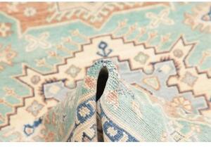Tappeto Kazak Washed Stilizzato Verde Acqua Beige 147x206 Cm