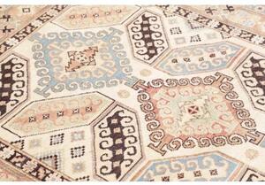 Tappeto Kazak Washed Stilizzato Avorio Azzurro 124x173 Cm