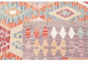 Tappeto Kilim Geometrico Multicolore Grigio 150x198 Cm