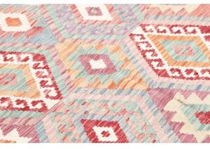 Tappeto Kilim Geometrico Grigio Multicolore 157x191 Cm