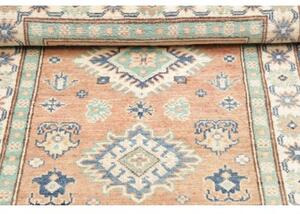 Tappeto Kazak Washed Geometrico Rosa Antico Blu 82x123 Cm