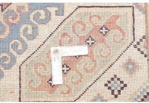 Tappeto Kazak Washed Stilizzato Avorio Azzurro 124x173 Cm
